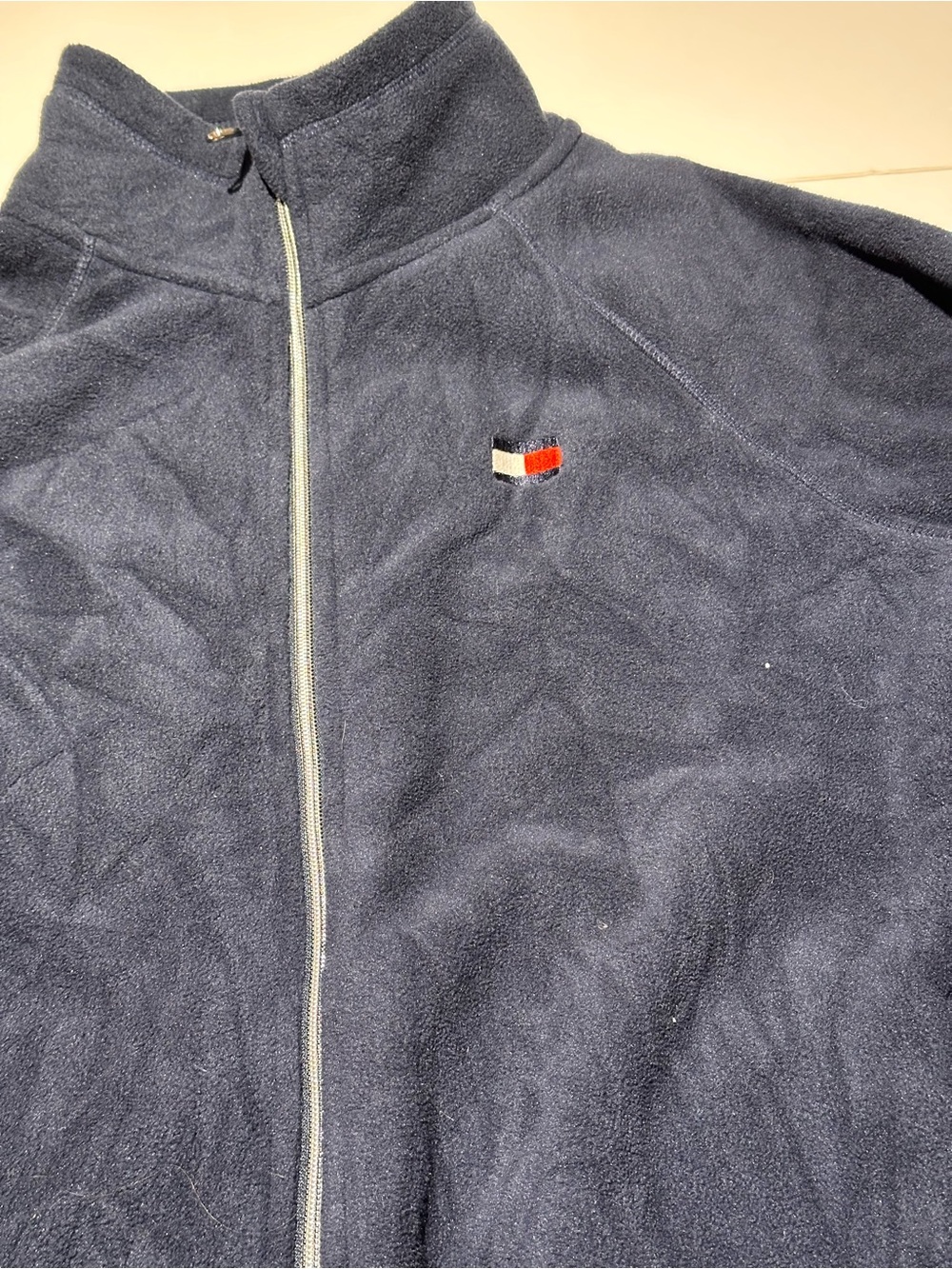 Tommy Hilfiger Navy Sport Fleece Pullover with Logo Tag - Picture 2 of 6